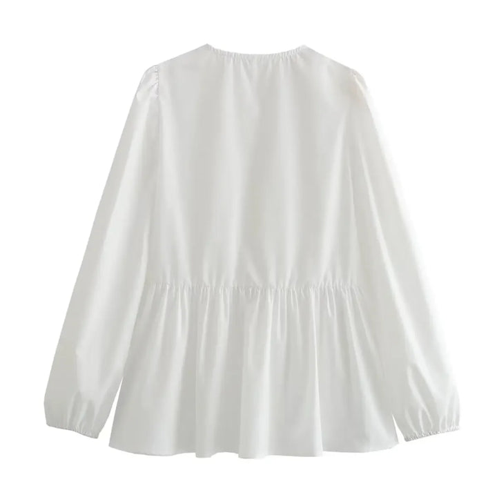 Zenit Vintage Puff Sleeve Blouse