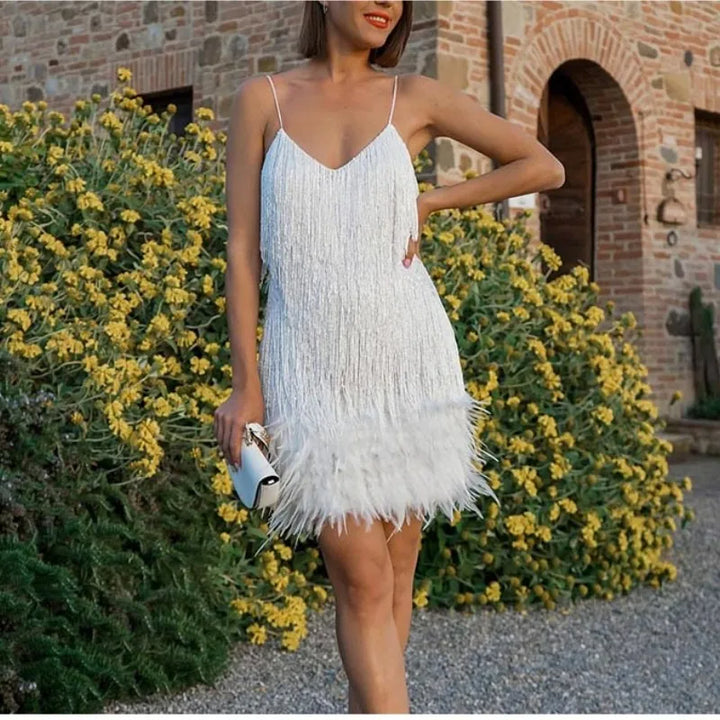 Zenit Glamour Tassel Mini Dress