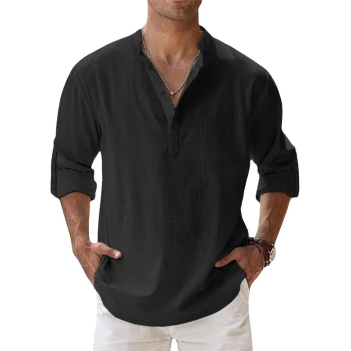 Zenit Cotton Linen Henley Beach Shirt - Pay 1 and get 3