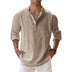 Zenit Cotton Linen Henley Beach Shirt - Pay 1 and get 3