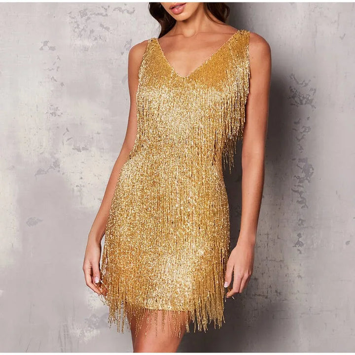 Zenit Glamour Tassel Mini Dress