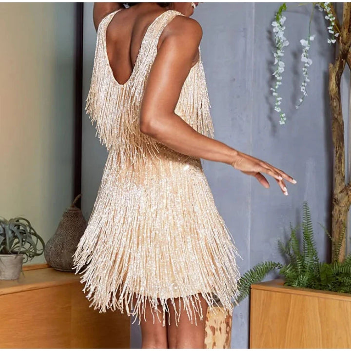 Zenit Glamour Tassel Mini Dress